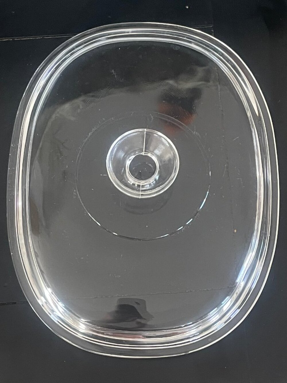 PYREX oval glass lid. DC 1-1/2 C
